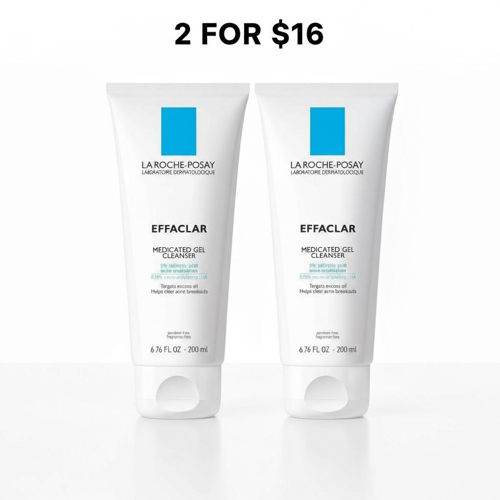 2/$16! La Roche-Posay Effaclar Medicated Gel Cleanser